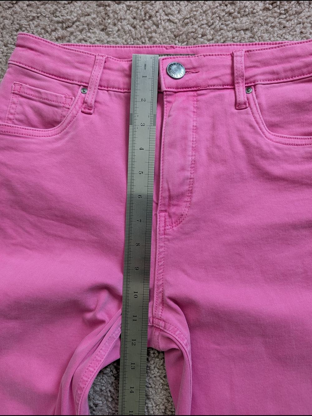 Kut From the Kloth Pink Naomi High Rise FAB AB Girlfriend Ankle Straight Jean 4L - Picture 12 of 15